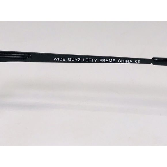 New Wide Guyz Black LEFTY Eyeglasses 61mm for The Stylish Large Man - Picture 10 of 12